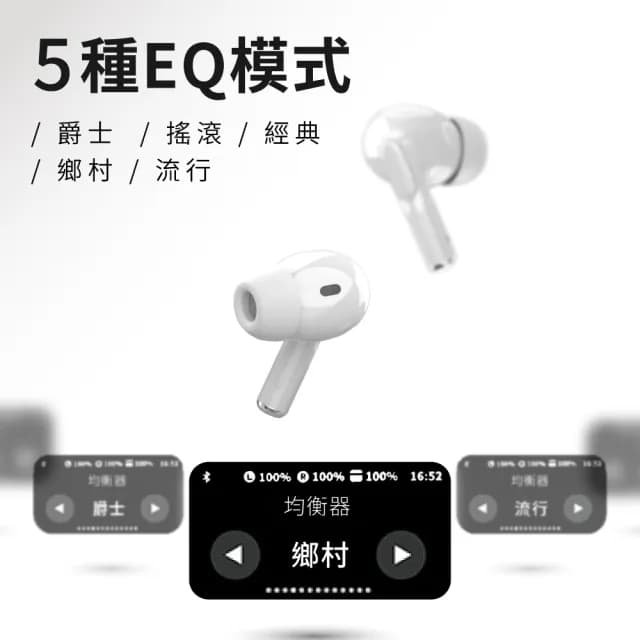 【DTAudio】聆翔 全彩觸控藍牙耳機(ANC主動降噪 空間音效)