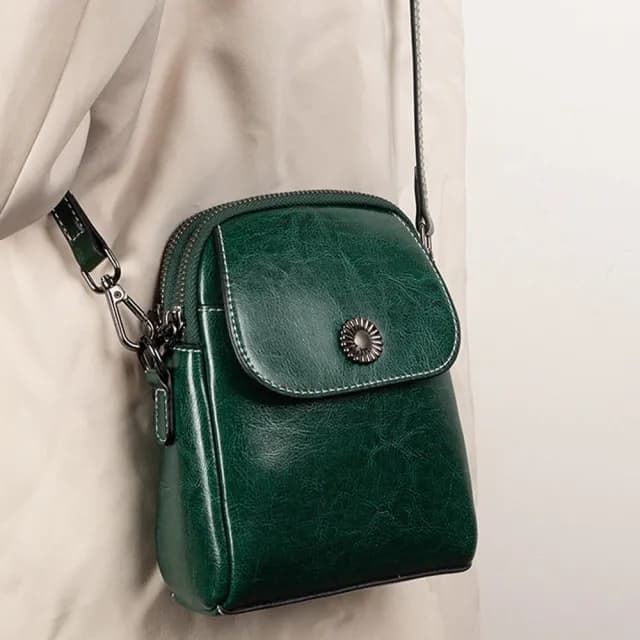 【MoonDy】馬鞍斜背包 真皮包包 斜背小包 實用禮物 女包 牛皮包包 手機包 生日禮物 包包女