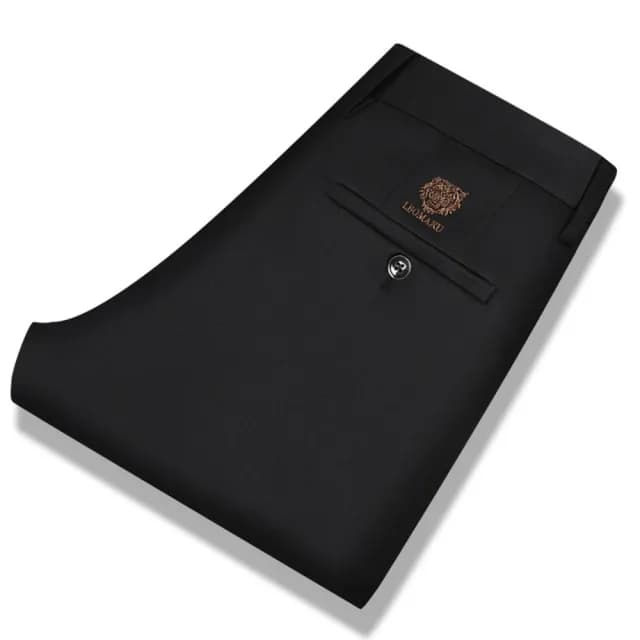 【巴黎精品】現貨秒發 男商務彈力西裝褲修身西裝褲直筒機能免燙(男長褲休閒父親節禮物3色a1ff16)