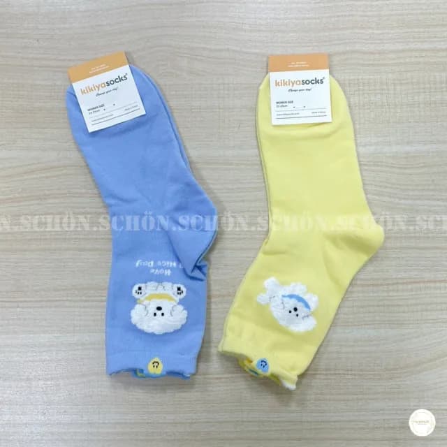 【SCHON】韓國1/2襪-可愛熊(襪子 韓國襪子 韓國襪 小熊襪子 禮物 小熊 交換禮物 韓系襪子 流行款式)