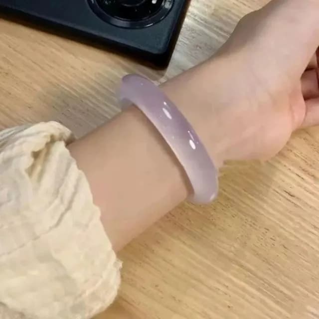 【Penny珮妮】冰種紫羅蘭玉髓手鐲內徑56mm(母親節 送女友 情人節 生日禮物 交換禮物 尾牙 新年 結婚)