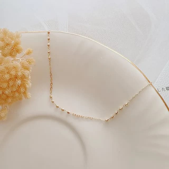 【City Diamond 引雅】18K日本刻面閃耀五金球黃K金手鍊(東京Yuki表參道系列)