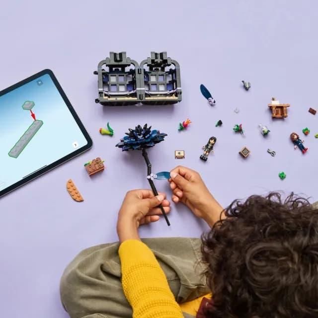 【LEGO 樂高】星期三系列 76784 黑色大理花(阿達 禮物 居家擺設 積木)