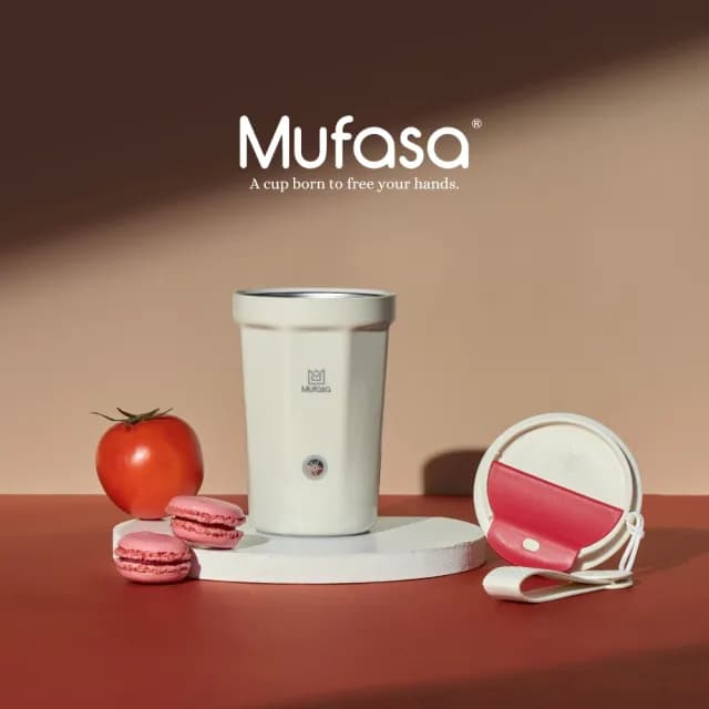 【Mufasa】400ml 316不銹鋼電動攪拌隨行杯(全機可洗 攪拌杯 自動攪拌杯 聖誕交換禮物 交換禮物)