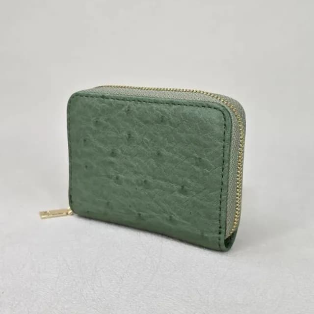 【M2nd】珍稀鴕鳥皮便攜零錢包(T05A)