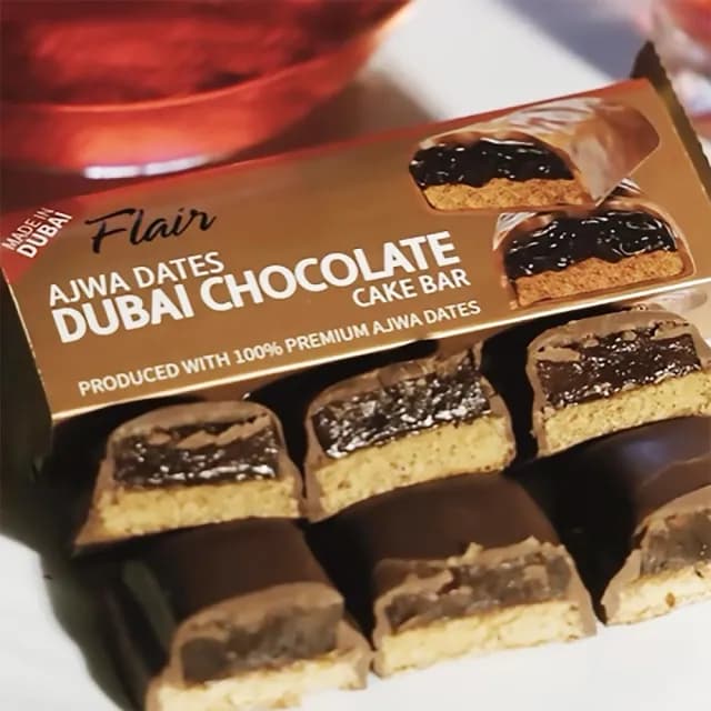 【Flair】杜拜巧克力蛋糕 椰棗40g(蛋糕 甜點 原裝進口 杜拜巧克力)