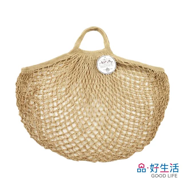 【GOOD LIFE 品好生活】父親節禮物 素色透視編織手提袋/購物袋（44x40cm）(日本直送 均一價)
