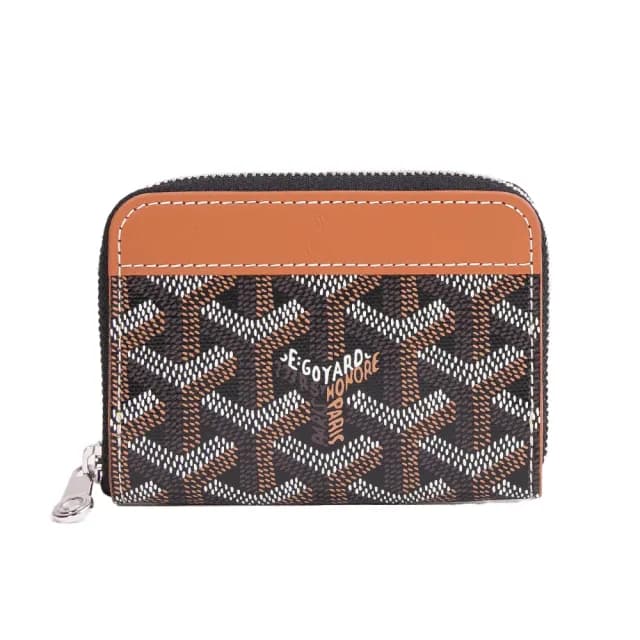 【GOYARD 高雅德】MATIGNON MINI防水帆布Y字拉鍊零錢包(多色任選)