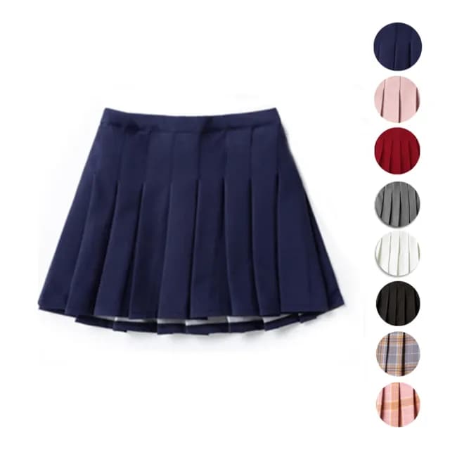 【橘魔法】調節扣百褶裙褲裙(短裙 裙子 格子裙 校園 制服 表演 聖誕節 過年 喜宴 大童 女童 兒童 童裝)