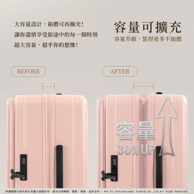 【American Explorer 美國探險家】29吋前開式行李箱 CF8(多色任選)