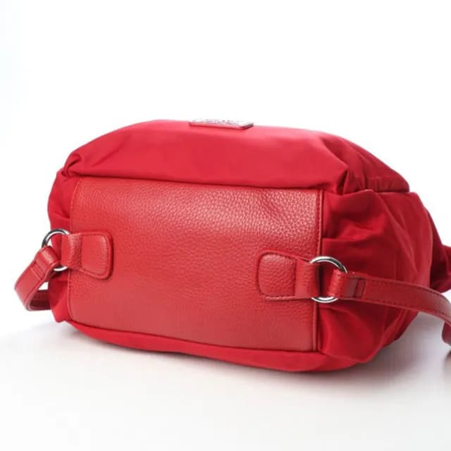 【FIRANO】雙11 情人節禮物 U型可手提/後背尼龍2 WAY 兩用包(黑)