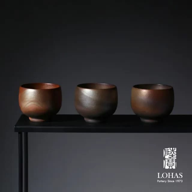 【LohasPottery 陸寶】大漠金沙-明月杯(70ML 原礦陶 茶具茶杯 主人杯 附雅緻收納布袋)