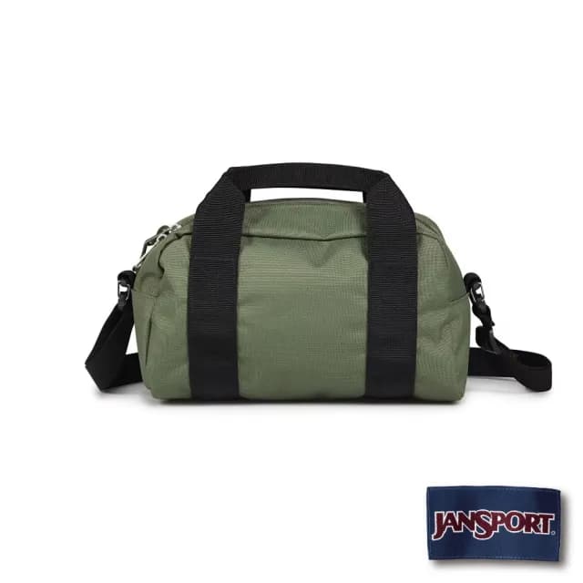 【JANSPORT】情人節禮物 WEEKENDER MINI DUFFEL 校園系列手提斜背兩用迷你包(軍綠色)