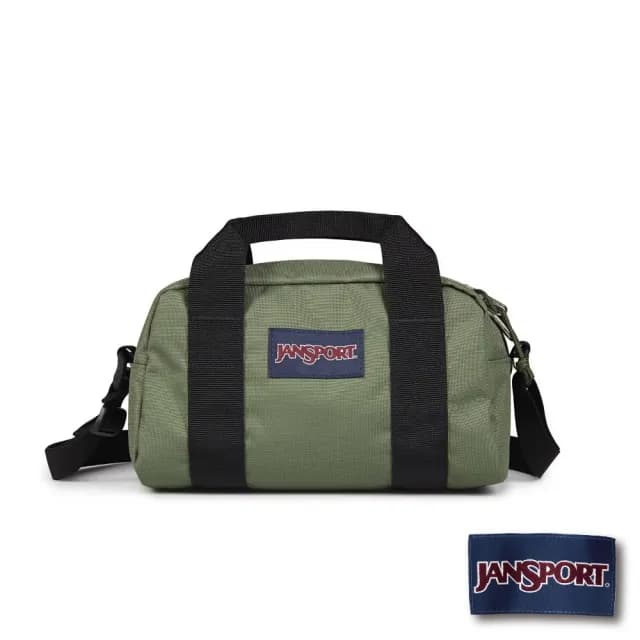 【JANSPORT】情人節禮物 WEEKENDER MINI DUFFEL 校園系列手提斜背兩用迷你包(軍綠色)