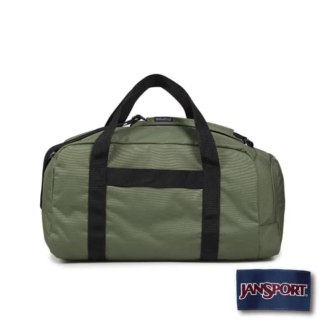 【JANSPORT】情人節禮物 WEEKENDER MEDIUM DUFFEL 校園系列斜背兩用行李袋(軍綠色)