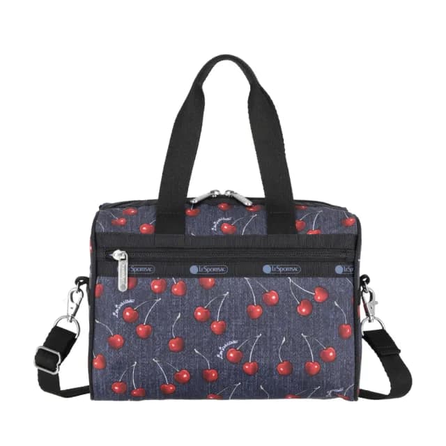 【Lesportsac】小型日常 手提肩背兩用包 送禮 禮物 女包 男包 情人節禮物(夏日櫻桃)