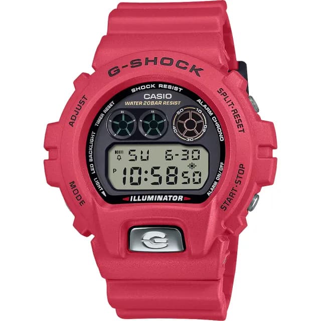 【CASIO 卡西歐】G-SHOCK 30周年紀念版 電子錶 手錶-紅 畢業禮物 送禮(DW-6900TR-4)