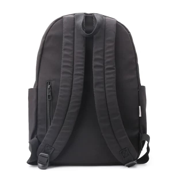 【KANGOL】情人節禮物 七夕 基本後背包 黑  6425174120