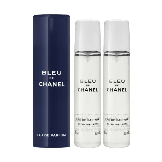【CHANEL 香奈兒】藍色男性隨身香水 EDP 20ml*3(國際航空版 淡香精EDP)