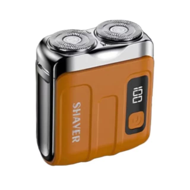 【迷你時尚】數顯雙頭電動刮鬍刀(便攜 修鬍刀 剃鬚刀 刮毛刀 旅行 出差 商務 修毛器 電鬍刀 電推 男士)