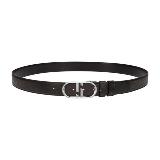 【S.T.Dupont 都彭】D Logo系列 男士休閒荔枝紋雙D皮帶 腰帶-35mm 父親節禮物 送禮 推薦(9351003)