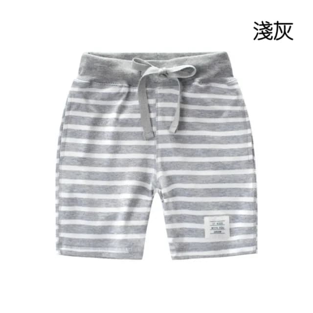 【橘魔法】條紋鬆緊褲頭綁帶運動短褲(褲子 短褲 運動褲 男童 童裝 兒童 中童)