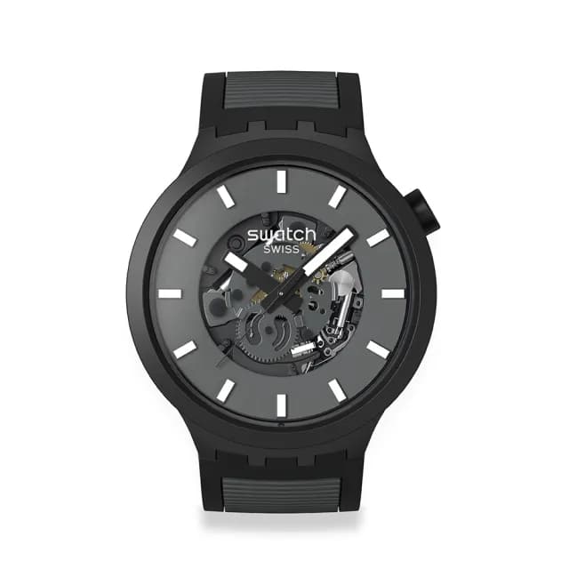 【SWATCH】PAST THE HORIZON 大錶面手錶/男錶/女錶/瑞士製造 SB05B113(47mm)