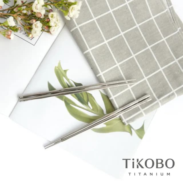 【TiKOBO 鈦工坊】純鈦餐具 純鈦實心筷子 一雙