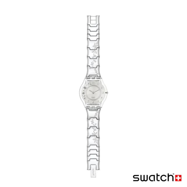 【SWATCH】CLIMBER FLOWERY 超薄手錶/男錶/女錶/瑞士製造 SS08K100G(34mm)