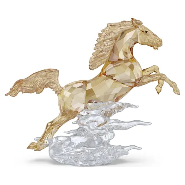 【SWAROVSKI 施華洛世奇】Asian Symbols 騰躍的駿馬造型水晶擺飾(5701370)