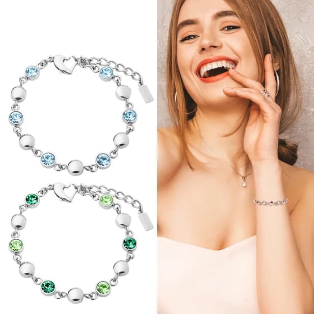 【&MORE 愛迪莫】Galaxy Shining 星河健康手鍊.手環(白鋼/鈦鍺/能量)