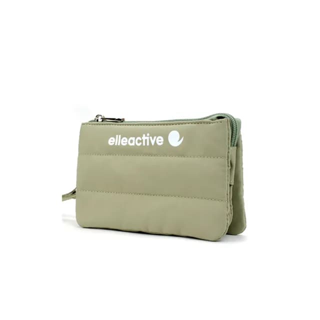 【ELLE ACTIVE】蓬蓬雲朵系列-三層零錢包/手腕包(抹茶綠)