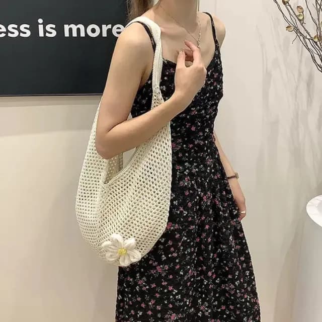 【GOOD DAY】情人節禮物 復古ins風編織包(外出包 小資女出遊包 峇里島風 編織包)