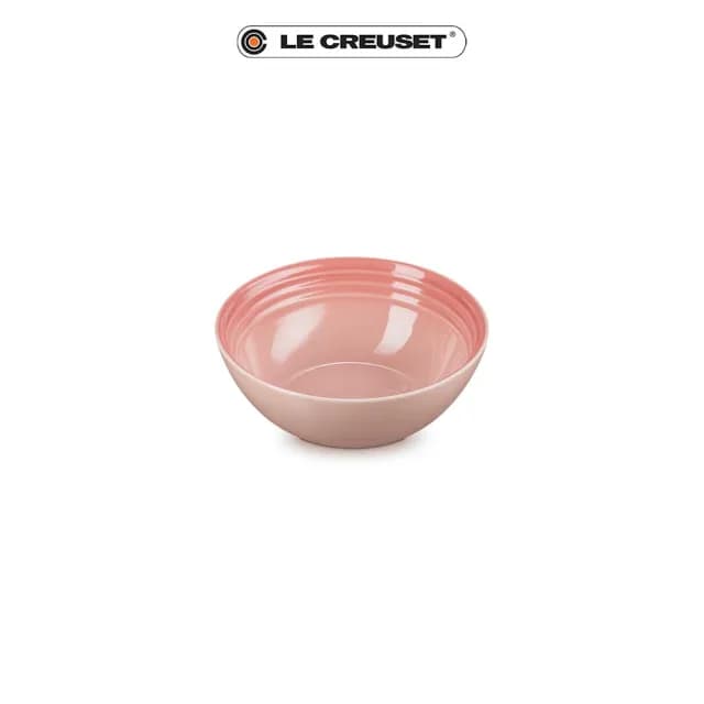 【Le Creuset】瓷器早餐穀片碗16cm(鮭魚粉)