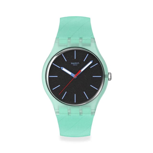 【SWATCH】HINT OF MINT 經典手錶/男錶/女錶/瑞士製造 SO29L103(41mm)