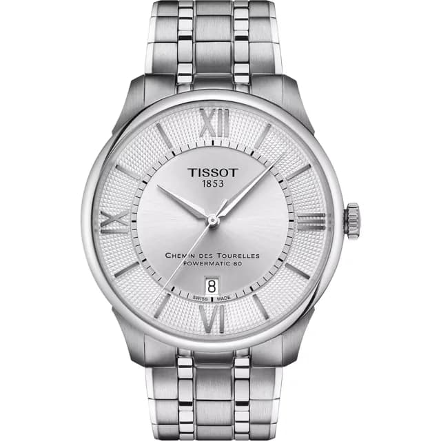 【TISSOT 天梭】杜魯爾系列 80小時動力儲存機械腕錶-42mm/銀 情人節 禮物(T1394071103800)