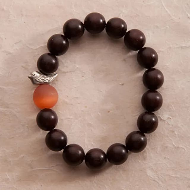 【LEESA】情人節禮物 琉璃珠\單圈手鍊\新中式\手鍊\手串\飾品\小葉紫檀\串珠手鍊
