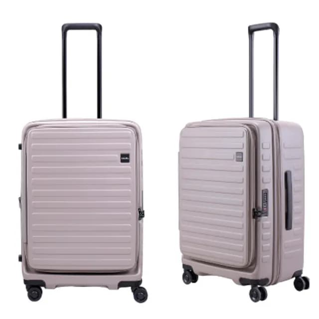 【LOJEL】升級版 CUBO 26吋 前開式擴充拉鍊拉桿箱(行李箱 旅行箱)