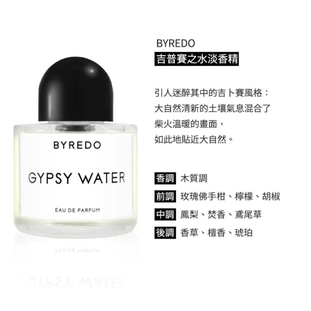【BYREDO】淡香精 8ml 多款任選(國際航空版/返樸歸真/無人之境/吉普賽/莫哈維)