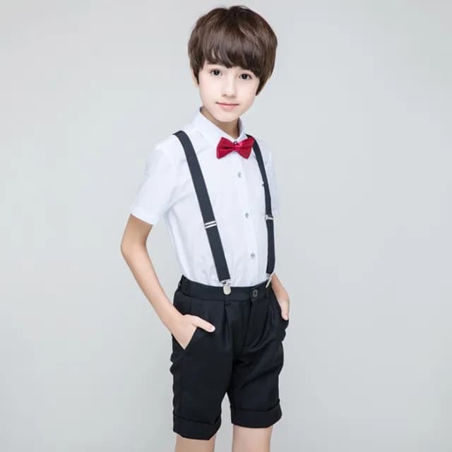 【橘魔法】輕挺紳士鬆緊西裝短褲(畢業典禮 表演服裝 鋼琴 表演 演奏會 花童 男童 西裝褲 童裝)