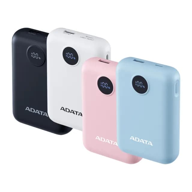 【ADATA 威剛】C100 Digital 10000mAh PD/QC 20W高效快充行動電源