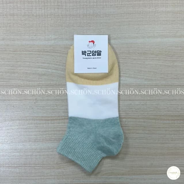 【SCHON】韓國短襪-三色(韓國襪子 韓國襪 可愛襪子 多色 三色襪 彩色襪子 襪子 交換禮物)