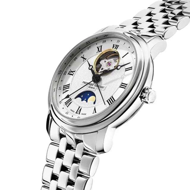 【CONSTANT 康斯登】Classics Heartbeat 開芯月相機械錶 禮物 送禮 推薦(FC-335MC4P6B2)