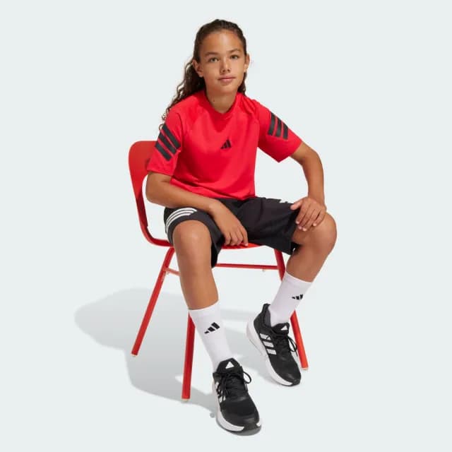 【adidas 愛迪達】ALL SPORTS NXT 運動短褲 吸濕排汗 童裝 JJ1166