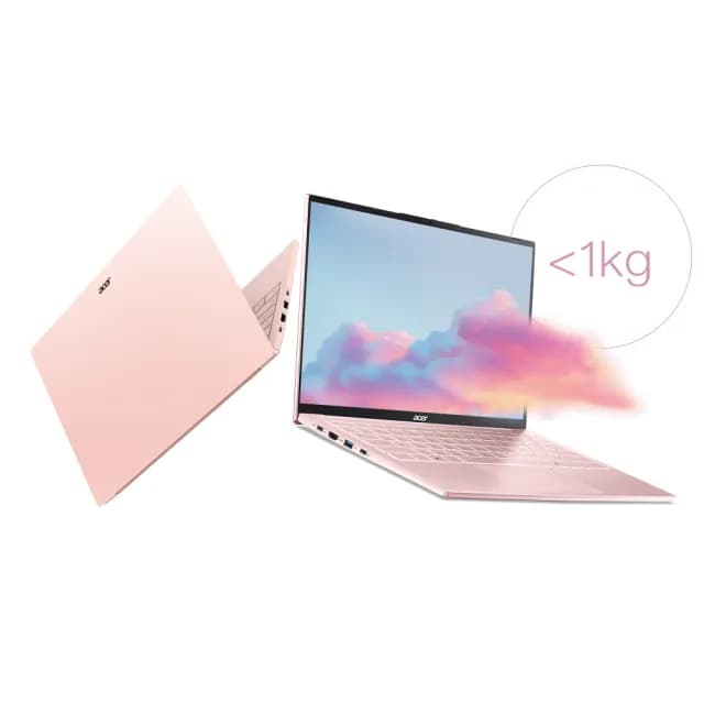 【Acer】包鼠組★14吋Ultra 5 999g AI筆電-晨曦粉(Swift Lite/SFL14-54M-51ZA/Ultra5-115U/16G/512G/W11)