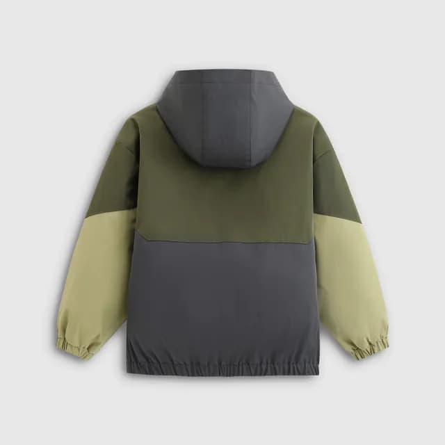 【GAP】男童裝 Logo印花連帽外套-灰色(805274)