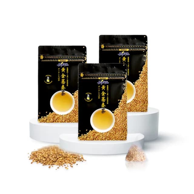 【High Tea 伂橙】黃金蕎麥茶x3袋組(6gx15入/袋；無咖啡因；100%台灣韃靼蕎麥)