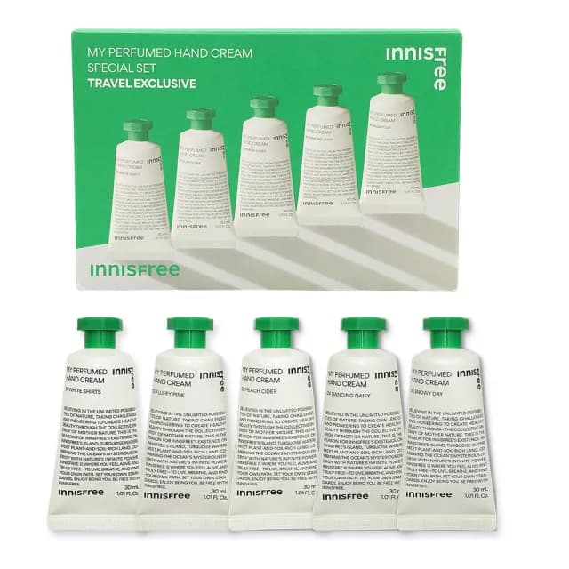【innisfree】我的香氛護手霜30ml*5入盒裝組(平行輸入  送禮推薦)