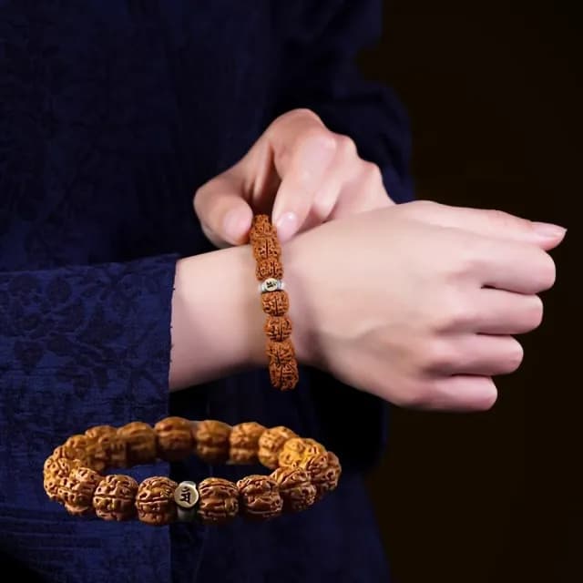 【文殊菩薩】金剛菩提本命佛手串(佛珠 能量手環 生肖手串 文玩 念珠 手鍊 手珠 開運手鍊 保平安 送禮)