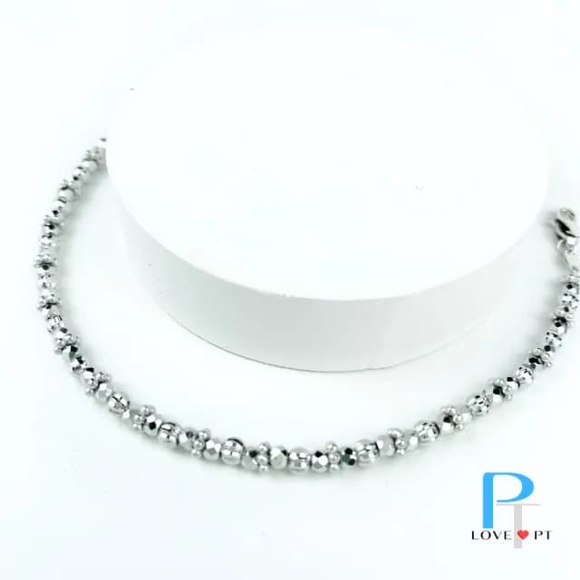 【love pt】PT950鉑金手鍊/白金手鍊  夢幻光珠 搶先週年慶(鼎元珠寶 鉑金 B161)